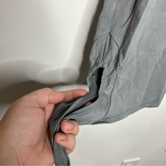 Senita athletics criss cross‎ tie leggings ballet leggings size medium gray - Picture 7 of 8